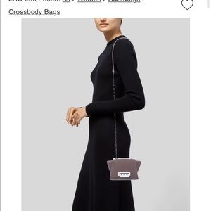 Zac Posen Eartha Mini Crossbody Chain Bag Purple